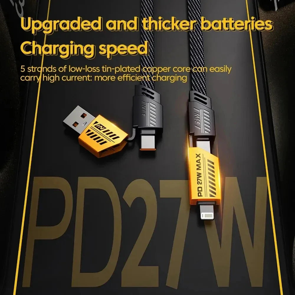 4-in-1 Rapid Charging Cable (NEW 2024!) - IVY DUCK