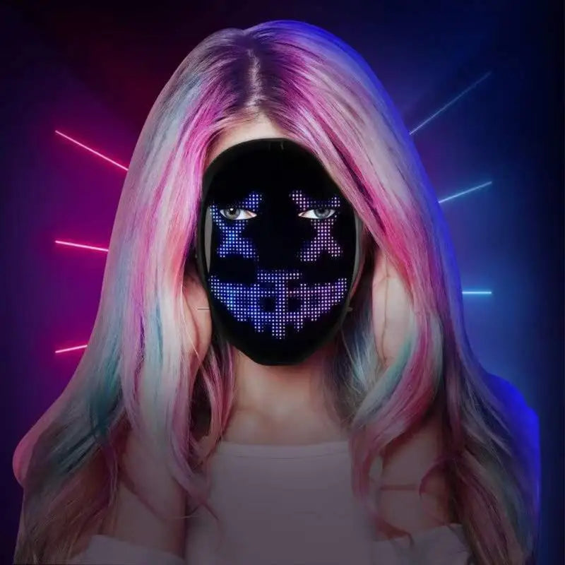 GlowSync™ Customisable Bluetooth LED Face Mask - IVY DUCK