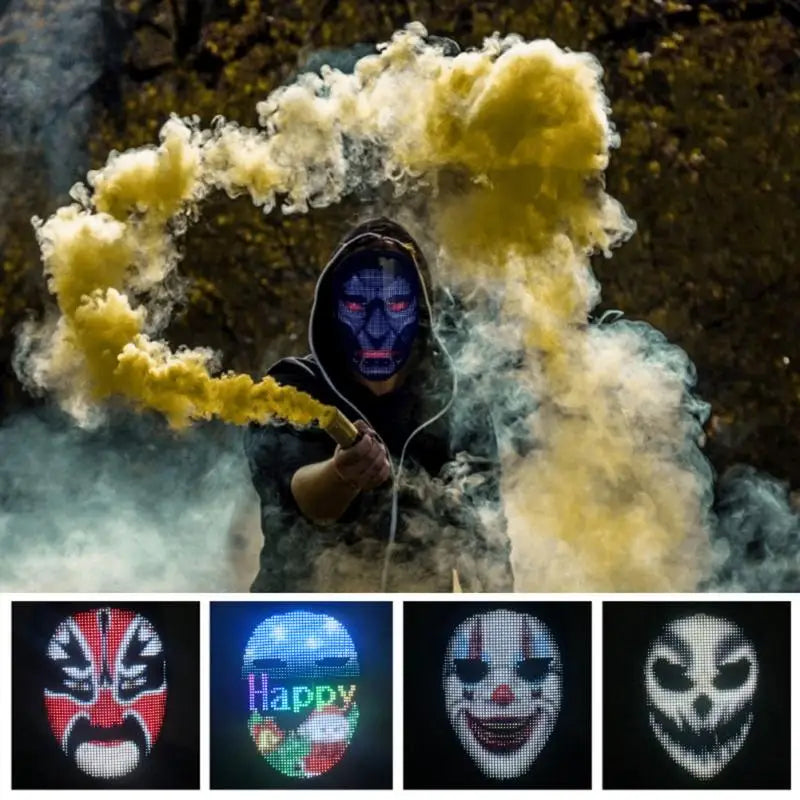 GlowSync™ Customisable Bluetooth LED Face Mask - IVY DUCK