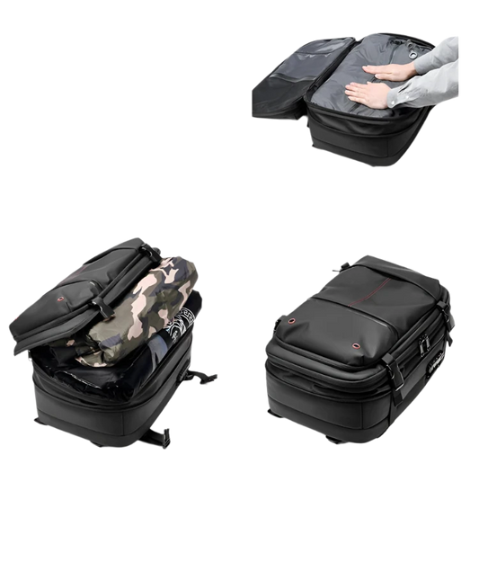 2-in-1 Travel Backpack with Vacuum Pump – Space-Saving & Portable Storage Solution - IVY DUCK