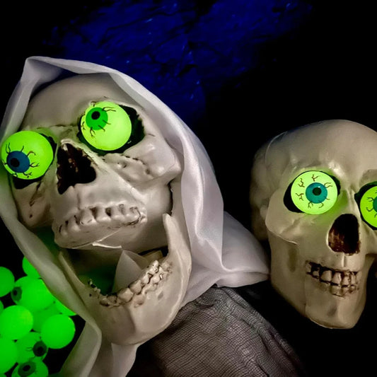 Glow-in-the-Dark Halloween Eyeballs – Creepy, Luminous Decorations for Spooky Fun! - IVY DUCK
