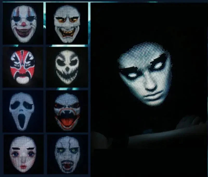 GlowSync™ Customisable Bluetooth LED Face Mask - IVY DUCK