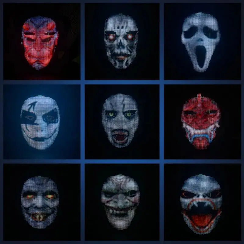 GlowSync™ Customisable Bluetooth LED Face Mask - IVY DUCK