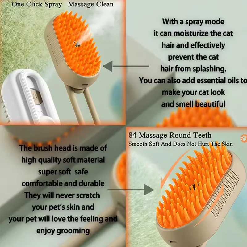 3-in-1 Rechargeable Pet Brush - IVY DUCK