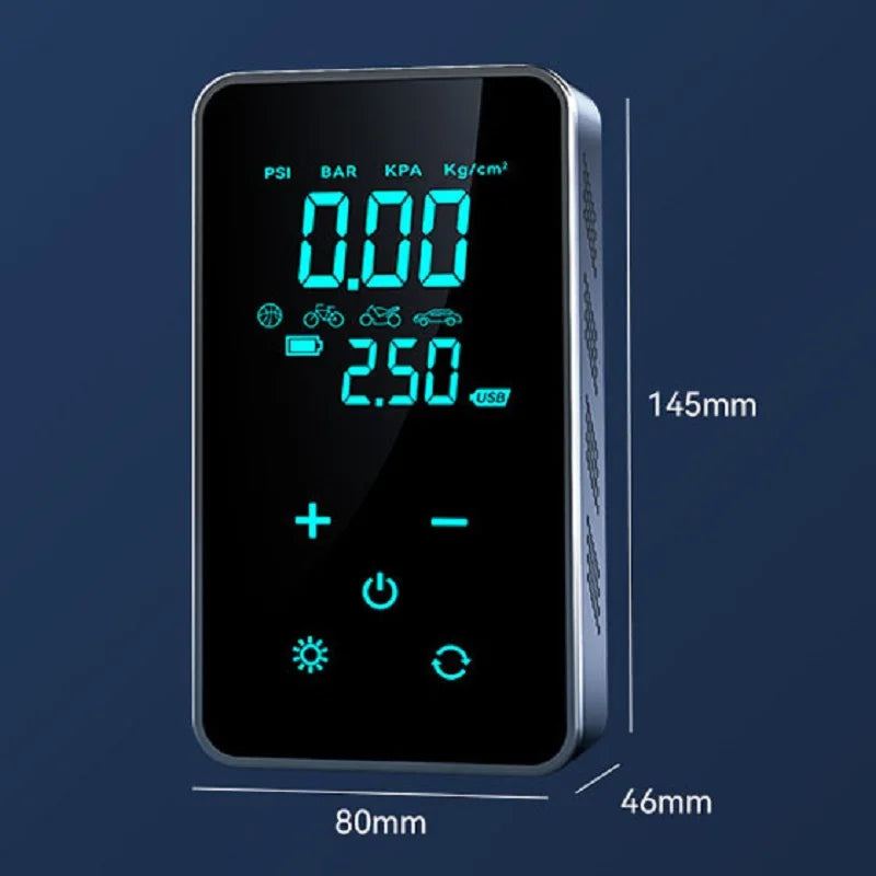 Portable Wireless Touchscreen Tyre Inflator for Cars, Bicycles, Motorcycles and Much More! - IVY DUCK