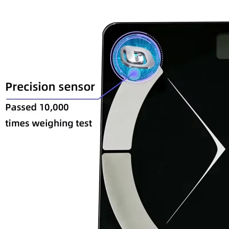 SmartBod™ Composition Scale with 13 Health Metrics – Precision Tracking, Bluetooth Sync, & Sleek Design for Total Wellness! - IVY DUCK
