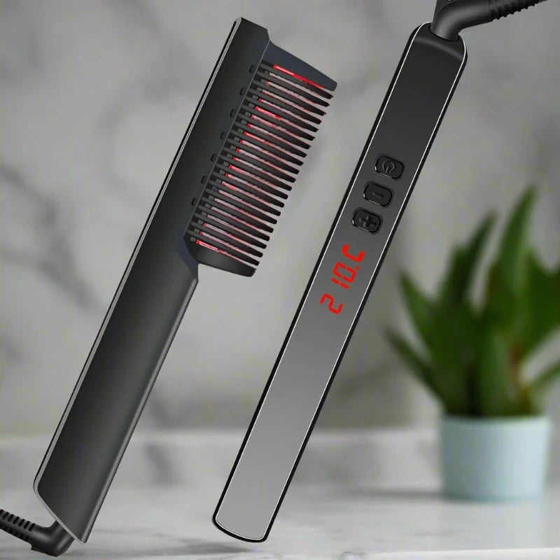 New Professional Unisex Hair Straightener Ion Comb with PTC Ceramic Technology - IVY DUCK