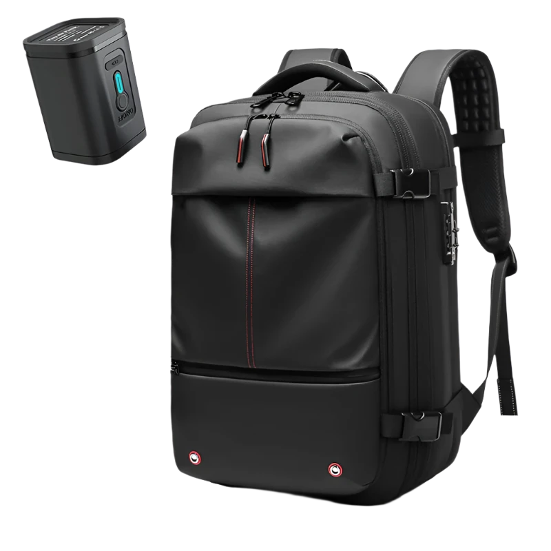 2-in-1 Travel Backpack with Vacuum Pump – Space-Saving & Portable Storage Solution - IVY DUCK