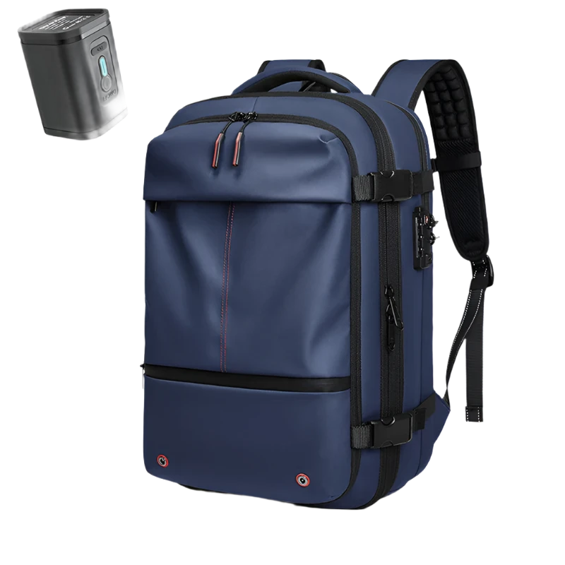 2-in-1 Travel Backpack with Vacuum Pump – Space-Saving & Portable Storage Solution - IVY DUCK