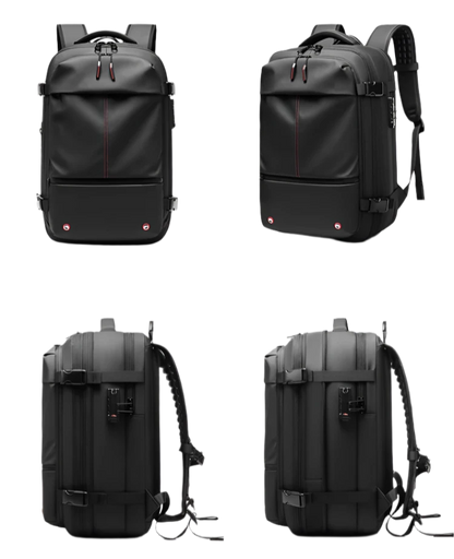 2-in-1 Travel Backpack with Vacuum Pump – Space-Saving & Portable Storage Solution - IVY DUCK