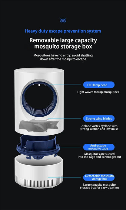 SilentGuard™ Rechargeable LED Mosquito Killer Lamp - IVY DUCK