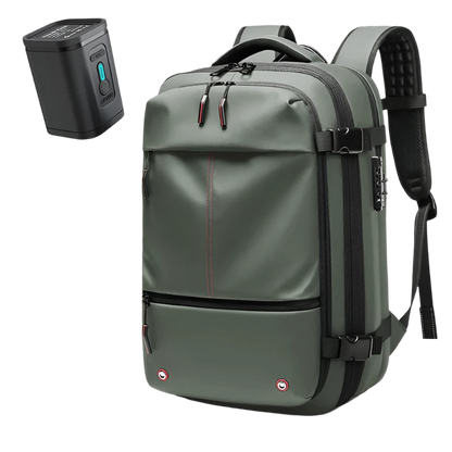 2-in-1 Travel Backpack with Vacuum Pump – Space-Saving & Portable Storage Solution - IVY DUCK