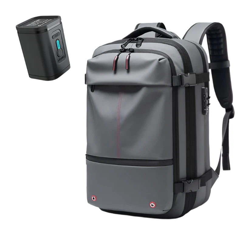 2-in-1 Travel Backpack with Vacuum Pump – Space-Saving & Portable Storage Solution - IVY DUCK