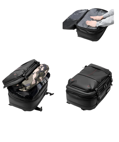 2-in-1 Travel Backpack with Vacuum Pump – Space-Saving & Portable Storage Solution - IVY DUCK