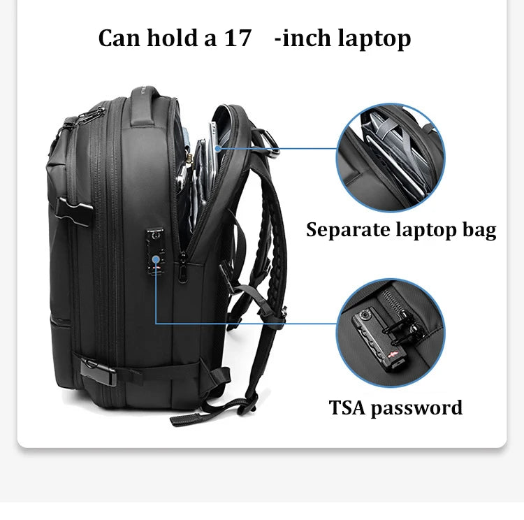 2-in-1 Travel Backpack with Vacuum Pump – Space-Saving & Portable Storage Solution - IVY DUCK
