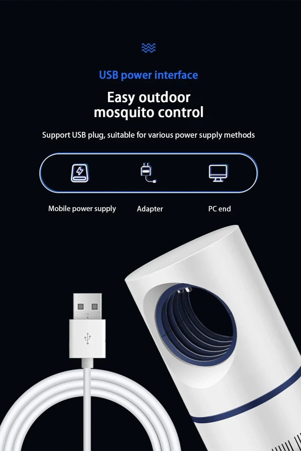 SilentGuard™ Rechargeable LED Mosquito Killer Lamp - IVY DUCK