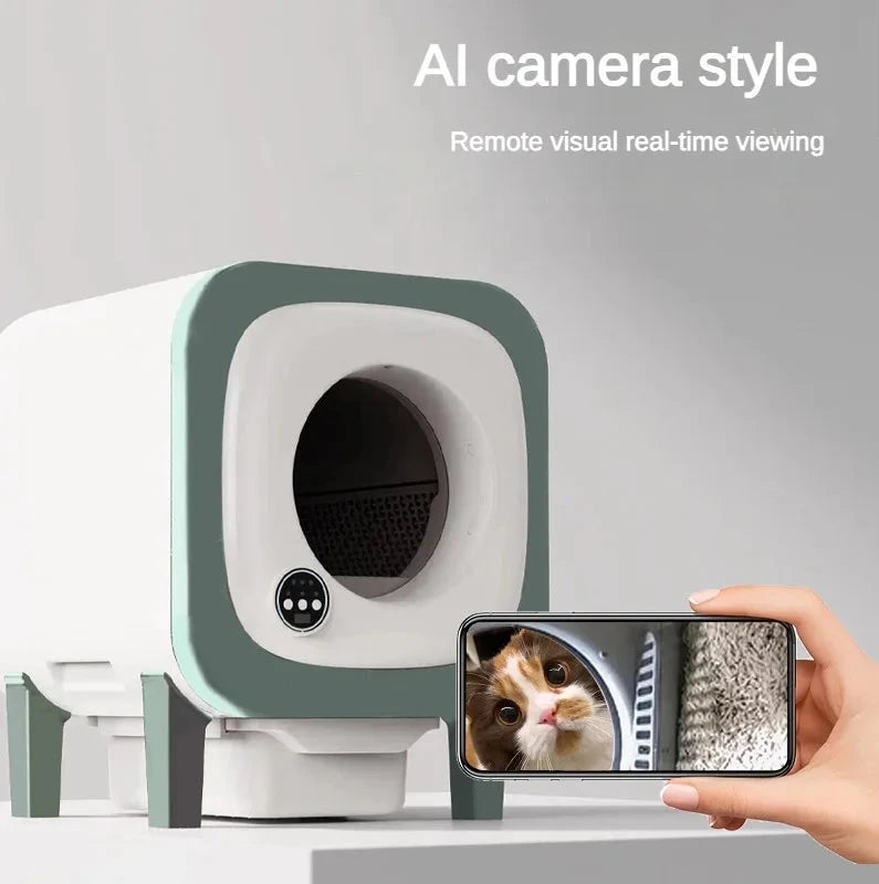 Self-Cleaning Automatic Cat Litter Box – Smart Odour Control, Touchless Cleaning for Hassle-Free Pet Care - IVY DUCK