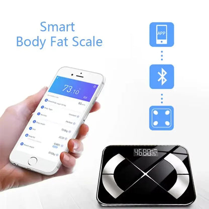 SmartBod™ Composition Scale with 13 Health Metrics – Precision Tracking, Bluetooth Sync, & Sleek Design for Total Wellness! - IVY DUCK