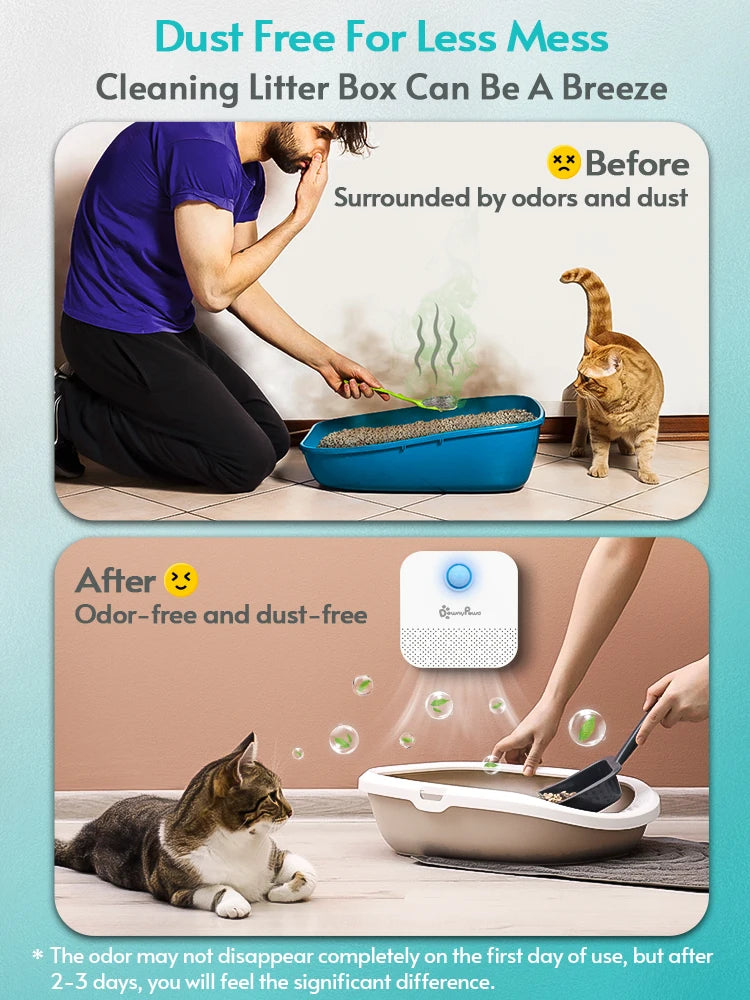 DownyPaws™ Smart Litter Box Odor Purifier - IVY DUCK