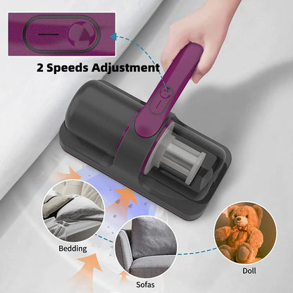UV Wireless Mattress Vacuum Cleaner - Efficiently Remove Bed Bugs, Dust Mites, and Allergens - IVY DUCK