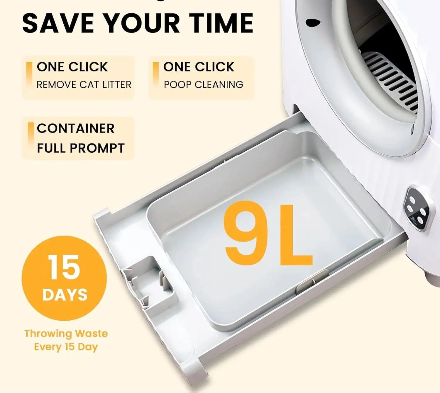 Self-Cleaning Automatic Cat Litter Box – Smart Odour Control, Touchless Cleaning for Hassle-Free Pet Care - IVY DUCK
