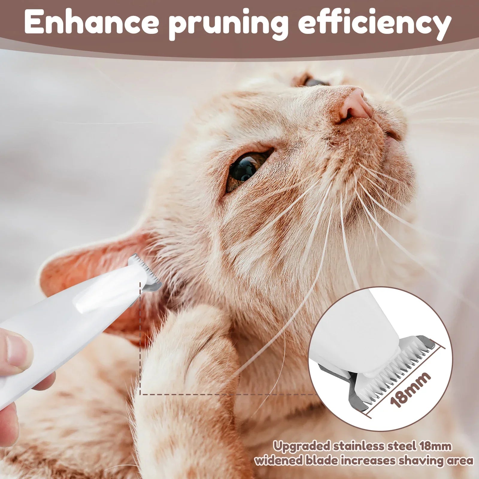 BrightTrim™ Pro LED Dog Paw & Hair Trimmer - Waterproof, Wide Blade, Precision Grooming - IVY DUCK
