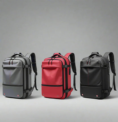 2-in-1 Travel Backpack with Vacuum Pump – Space-Saving & Portable Storage Solution - IVY DUCK