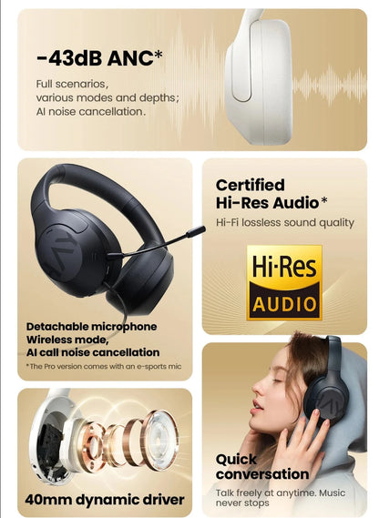 Wireless Bluetooth Noise Cancelling Headphones - IVY DUCK